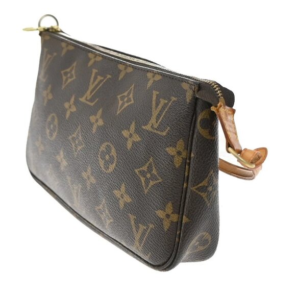 LOUIS VUITTON Pochette Accessoires Hand Bag Monogram Leather BN - Picture 2 of 14